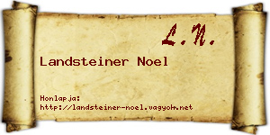 Landsteiner Noel névjegykártya